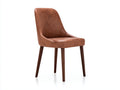 Chaise de salle à manger - Similicuir-Bois - 52x49x86 cm - Marron - Moderne